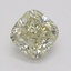 1.03 Ct. Fancy Light Brownish Greenish Yellow Cushion Diamond