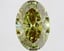 3.71 Ct. Fancy Vivid  Green Oval Lab Grown Diamond