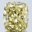 2.08 Ct. Fancy Intense Yellow Cushion Lab Grown Diamond