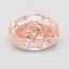 0.90 Ct. Fancy Vivid Pink Oval Lab Grown Diamond