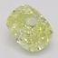 0.80 Ct. Fancy Yellow Cushion Diamond