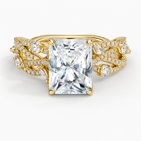 18K Yellow Gold Grand Secret Garden Diamond Ring