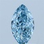 1.10 Ct. Fancy Vivid Blue Marquise Lab Grown Diamond