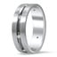 Two-Tone Matte Diamond Ring, smallside view