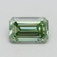 1.51 Ct. Fancy Vivid Pacific Green Emerald Lab Grown Diamond