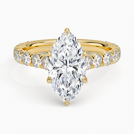 18K Yellow Gold Anthology Three-Quarter Coverage Diamond Ring