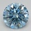 2.90 Ct. Fancy Vivid Blue Round Lab Grown Diamond