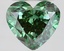 3.15 Ct. Fancy Vivid Green Heart Lab Grown Diamond