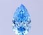 4.04 Ct. Fancy Vivid Blue Pear Lab Grown Diamond