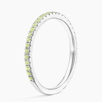 Luxe Ballad Peridot Ring in Platinum
