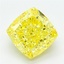 4.57 Ct. Fancy Intense Yellow Cushion Lab Grown Diamond