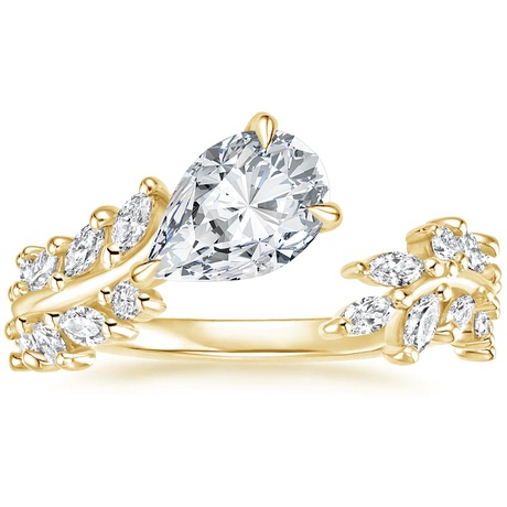 18K Yellow Gold Sweeping Ivy Diamond Bridal Set (1 ct. tw.)