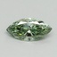 0.36 Ct. Fancy Vivid Green Marquise Lab Grown Diamond