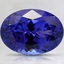 12.4x9mm Premium Blue Oval Tanzanite