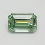 1.01 Ct. Fancy Vivid Green Emerald Lab Grown Diamond