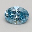 0.50 Ct. Fancy Intense Blue Oval Lab Grown Diamond