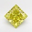 3.08 Ct. Fancy Intense  Yellow Princess Lab Grown Diamond
