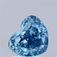 1.91 Ct. Fancy Vivid Blue Heart Lab Grown Diamond