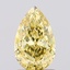 1.27 Ct. Fancy Vivid Yellow Pear Lab Grown Diamond