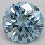 3.56 Ct. Fancy Vivid Blue Round Lab Grown Diamond
