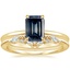 18K Yellow Gold Flower Petal Diamond Ring with Yvette Diamond Ring