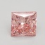 3.00 Ct. Fancy Vivid Pink Princess Lab Grown Diamond