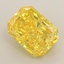 1.27 Ct. Fancy Vivid Yellow Radiant Lab Grown Diamond