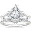 18K White Gold Stella Diamond Ring with Yvette Diamond Ring
