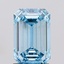 1.76 Ct. Fancy Intense Blue Emerald Lab Grown Diamond