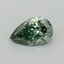 0.41 Ct. Fancy Vivid Pacific Green Pear Lab Grown Diamond