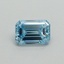 0.43 Ct. Fancy Vivid Blue Emerald Lab Grown Diamond