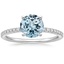 18K White Gold Ballad Half Coverage Diamond Ring (1/8 ct. tw.), smalltop view