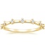 18K Yellow Gold Solaris Diamond Ring, smalltop view