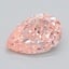 3.25 Ct. Fancy Vivid  Pink Pear Lab Grown Diamond
