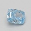 1.01 Ct. Fancy Vivid Blue Cushion Lab Grown Diamond