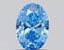 1.02 Ct. Fancy Vivid Blue Oval Lab Grown Diamond