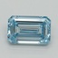 1.17 Ct. Fancy Intense Blue Emerald Lab Grown Diamond