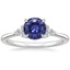 18K White Gold Melody Diamond Ring, smalltop view