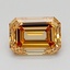 1.10 Ct. Fancy Light  Brown Emerald Lab Grown Diamond