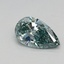 0.54 Ct. Fancy Vivid Green Pear Lab Grown Diamond