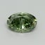 2.02 Ct. Fancy Vivid Green Oval Lab Grown Diamond