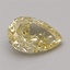 1.24 Ct. Fancy Intense Yellow Pear Lab Grown Diamond