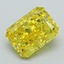 2.21 Ct. Fancy Vivid Yellow Radiant Lab Grown Diamond