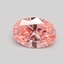 1.01 Ct. Fancy Vivid Pink Oval Lab Grown Diamond