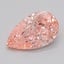 1.02 Ct. Fancy Vivid  Pink Pear Lab Grown Diamond