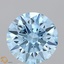 2.91 Ct. Fancy Vivid Blue Round Lab Grown Diamond