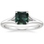 18K White Gold Reverie Solitaire Ring, smalltop view