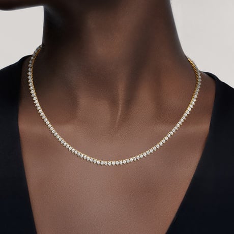 16 in. Perfect Three-Prong Lab Diamond Tennis Necklace (5 ct. tw.)