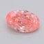 0.35 Ct. Fancy Vivid  Pink Oval Lab Grown Diamond