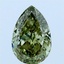 1.57 Ct. Fancy Vivid Green Pear Lab Grown Diamond